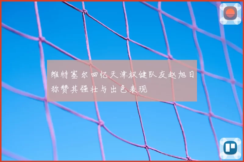 维特塞尔回忆天津权健队友赵旭日称赞其强壮与出色表现