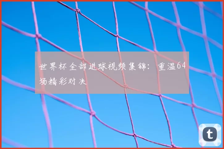 世界杯全部进球视频集锦:重温64场精彩对决